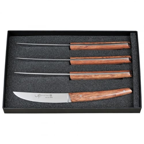 Coffret 4 couteaux Steak "Up" Palissandre made in France