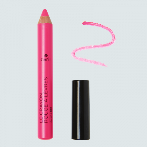 Crayon rouge à lèvres Rose Bonbon - Certifié bio made in France