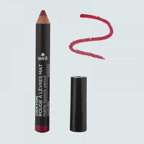 Crayon rouge à lèvres mat Grenadine - Certifié bio made in France