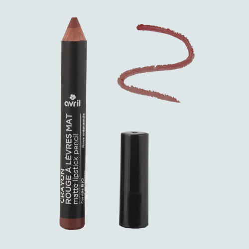 Crayon rouge à lèvres mat Rose Crépuscule - Certifié bio made in France