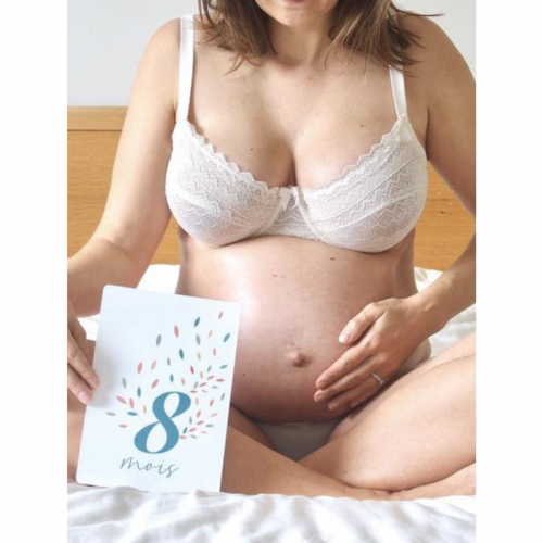 Cartes étapes de grossesse made in France