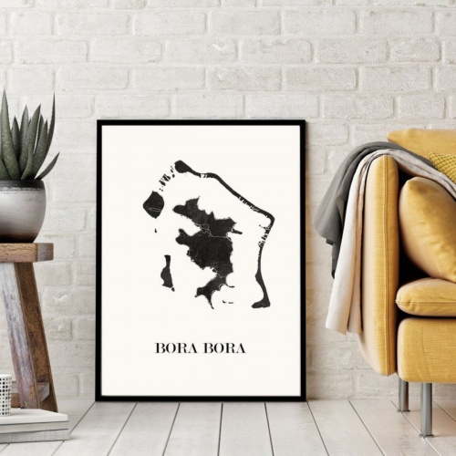 Carte Bora Bora fabriqué en france