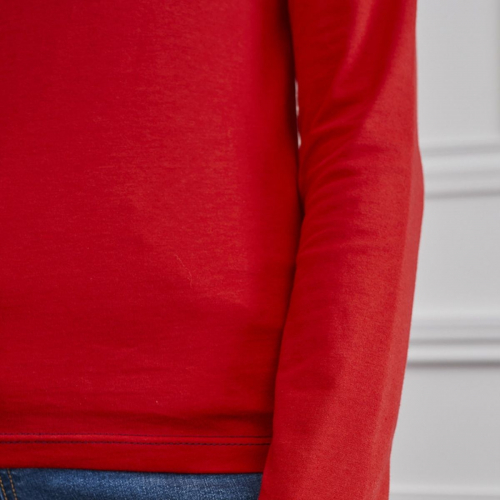 Tee-shirt rouge en coton