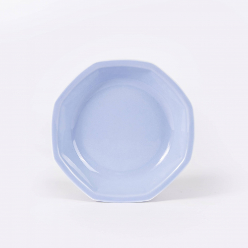 Kit de 6 assiettes creuses trio colorés bleu clair